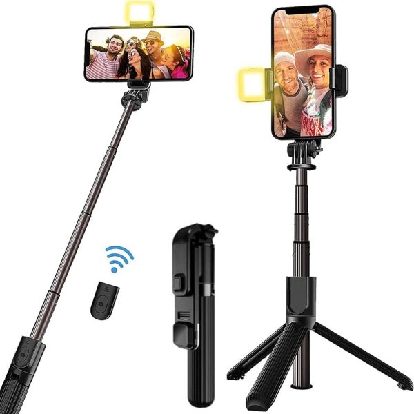 Bluetooth Selfie Stick With LED