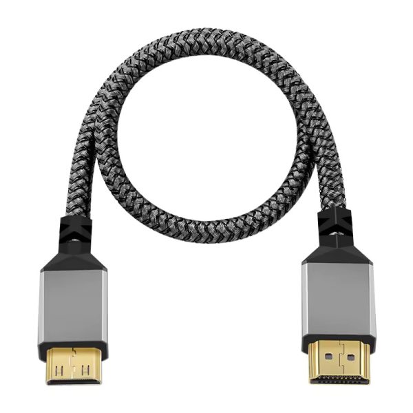 Mini HDMI to HDMI Cable (Nylon Braided)