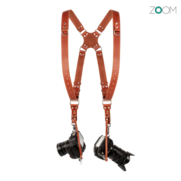 Leather Dual Camera Harness